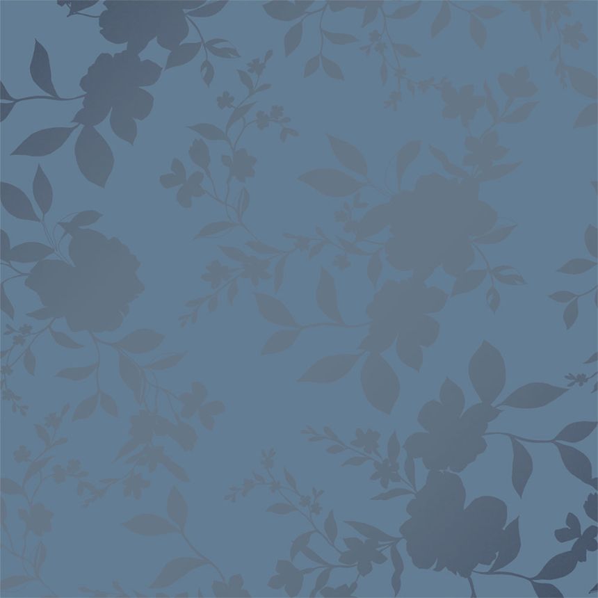 Vliesová tapeta na zeď,  modrá, květiny, 118484, Laura Ashley 3, Laura Ashley Signature