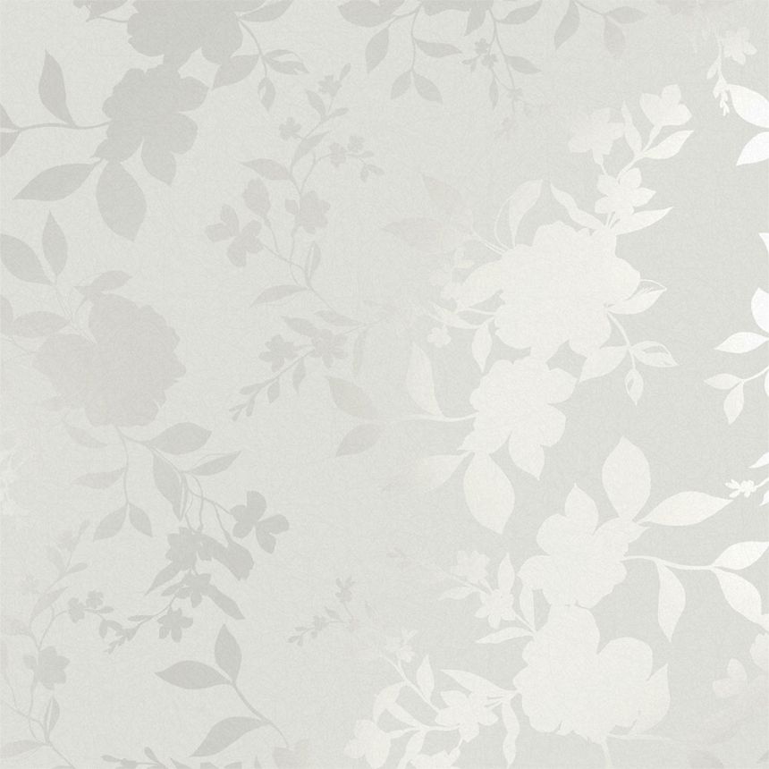 Vliesová tapeta na zeď, šedo-stříbrná, květiny, 118485, Laura Ashley 3, Laura Ashley Signature