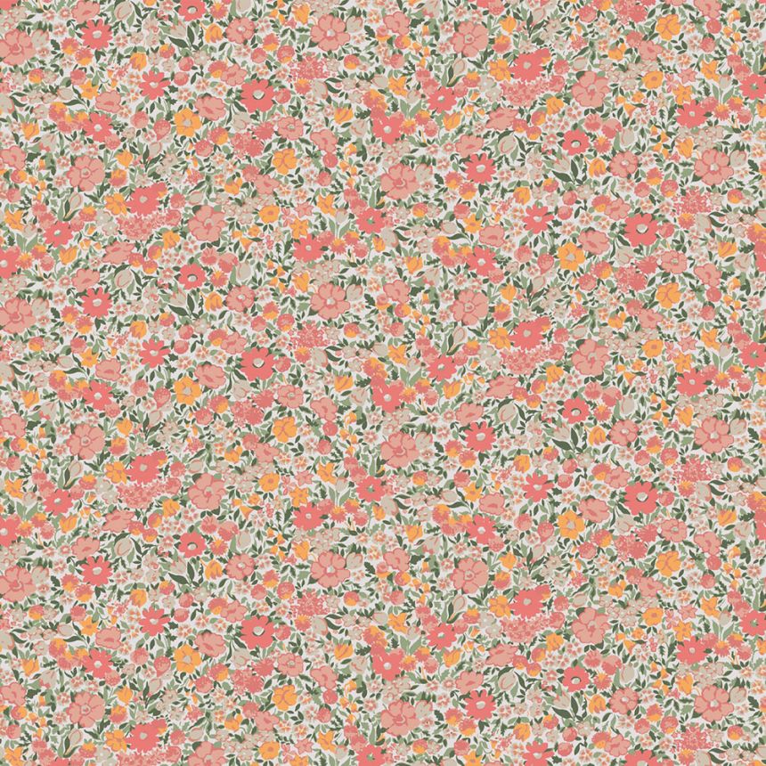 Vliesová květinová tapeta na zeď, růžová, 121076, Laura Ashley 3, Laura Ashley Signature
