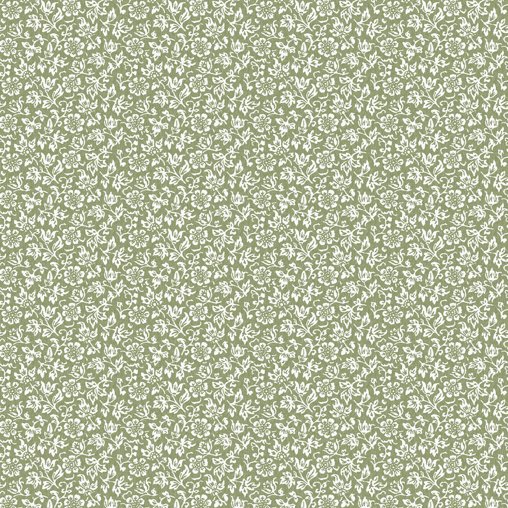 Vliesová květinová tapeta na zeď, zeleno-bílá, 121077, Laura Ashley 3, Laura Ashley Signature