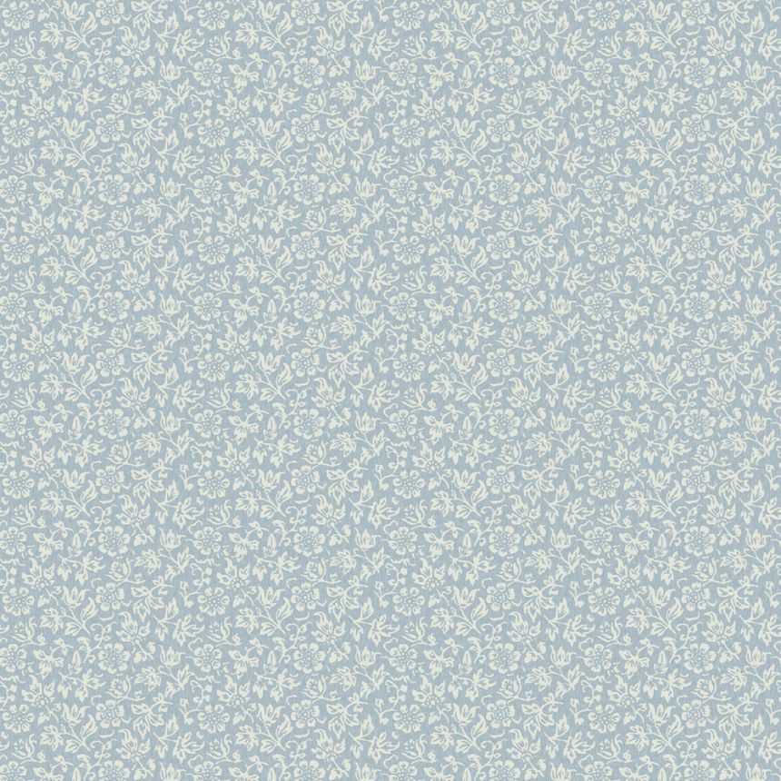 Vliesová květinová tapeta na zeď, modro-bílá, 121078, Laura Ashley 3, Laura Ashley Signature
