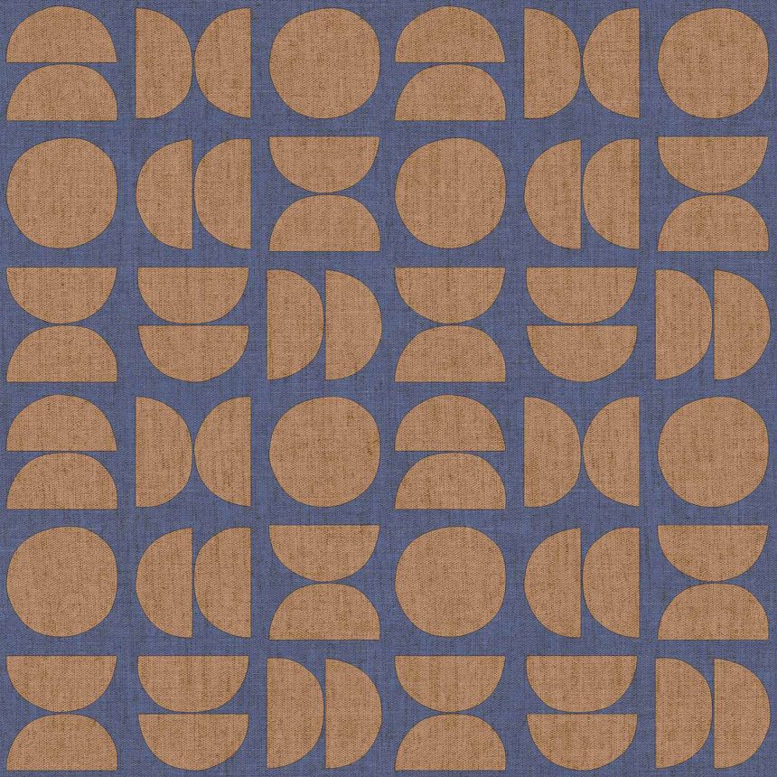 Modrá vliesová tapeta na zeď, geometrický vzor, 30158, Energie, Cristiana Masi by Parato