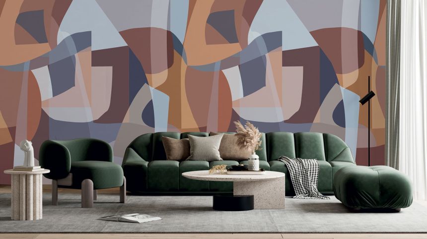 Geometrická vliesová obrazová tapeta na zeď, SOD27095, Soleado, Decoprint