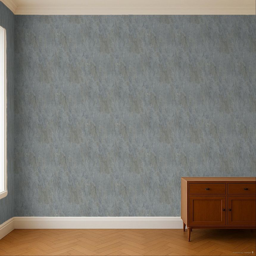 Vliesová tapeta na zeď, modro-šedá, beton, štuk, RE25132, Reflect, Shades of Colour, Decoprint