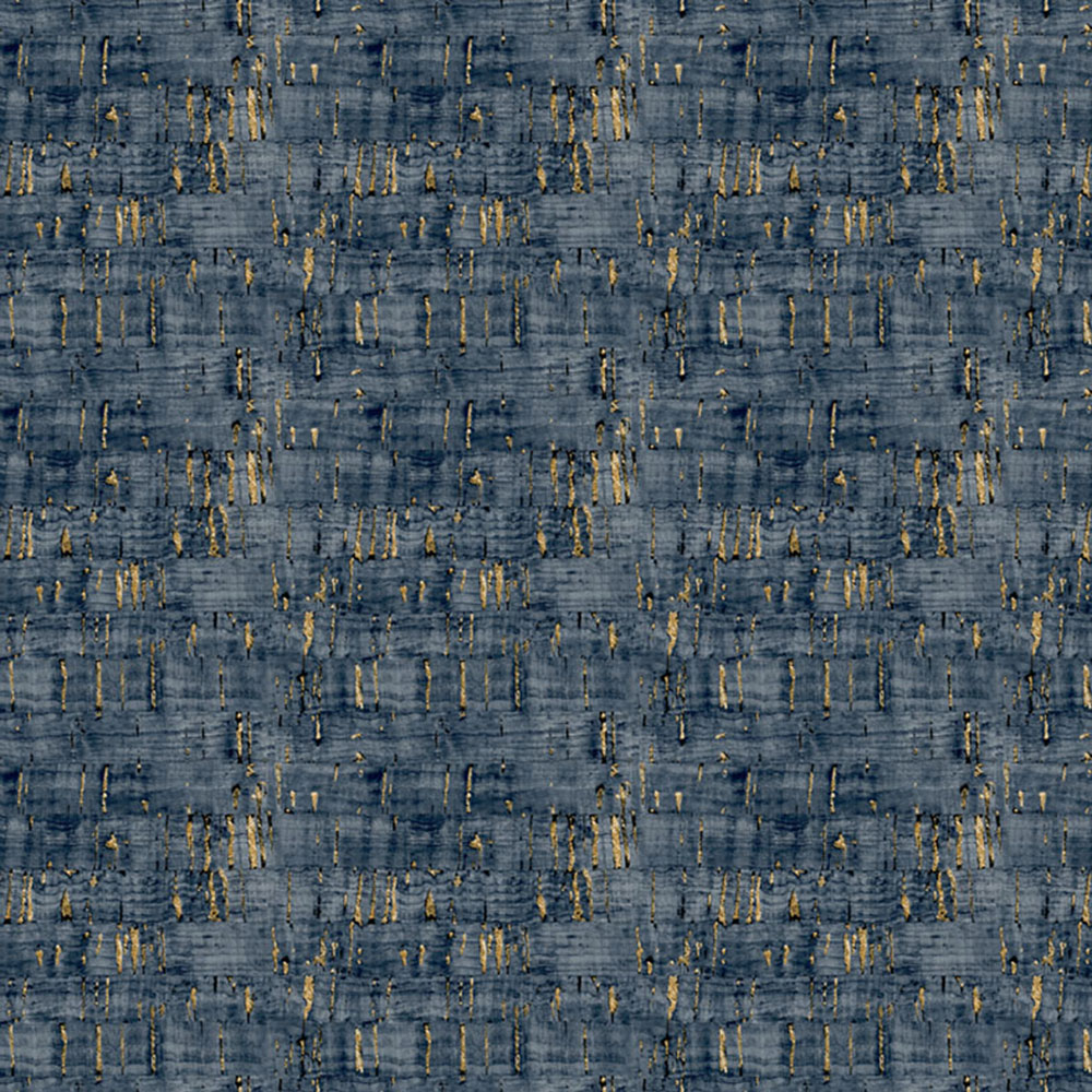Vliesová tapeta na zeď, modro-bronzová, imitace korku, NHW1031, Perla, Decoprint
