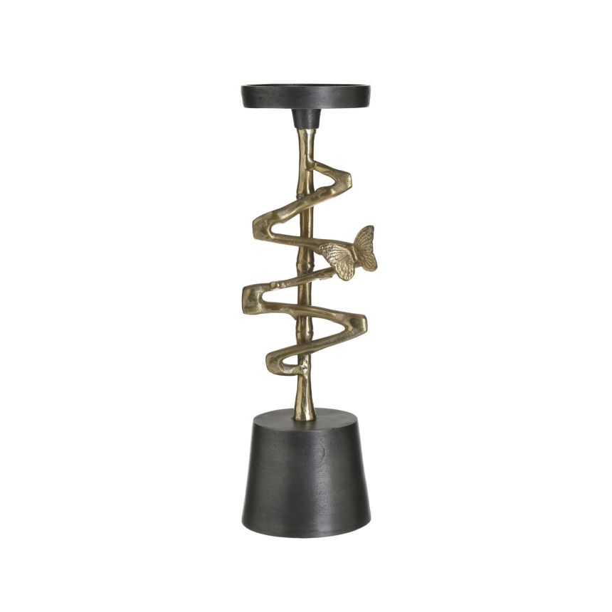 Svícen s motýlkem, 3-70-579-0098, 43cm, InArt