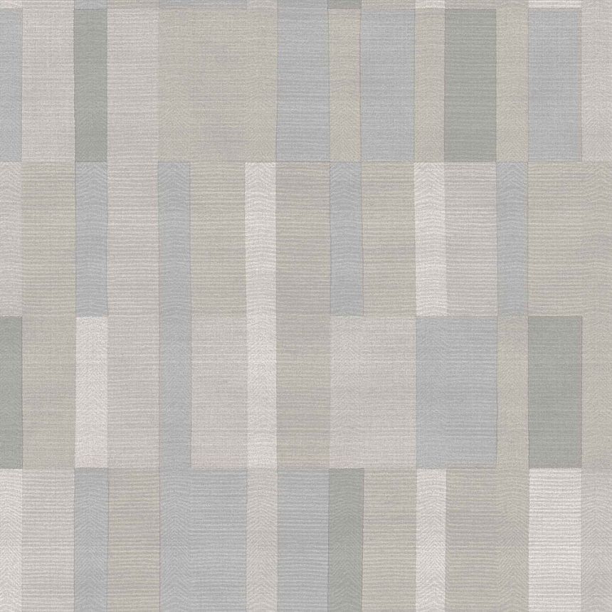 Šedo-béžová vliesová geometrická tapeta na zeď, 43831, Terra, Cristiana Masi by Parato