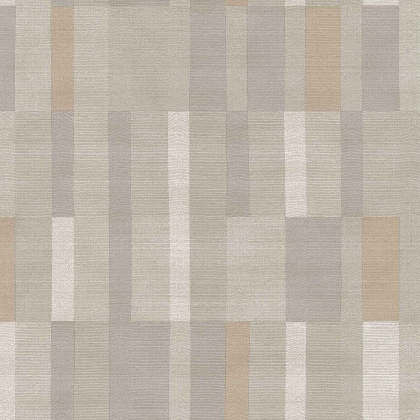 Béžovo-šedá vliesová geometrická tapeta na zeď, 43832, Terra, Cristiana Masi by Parato