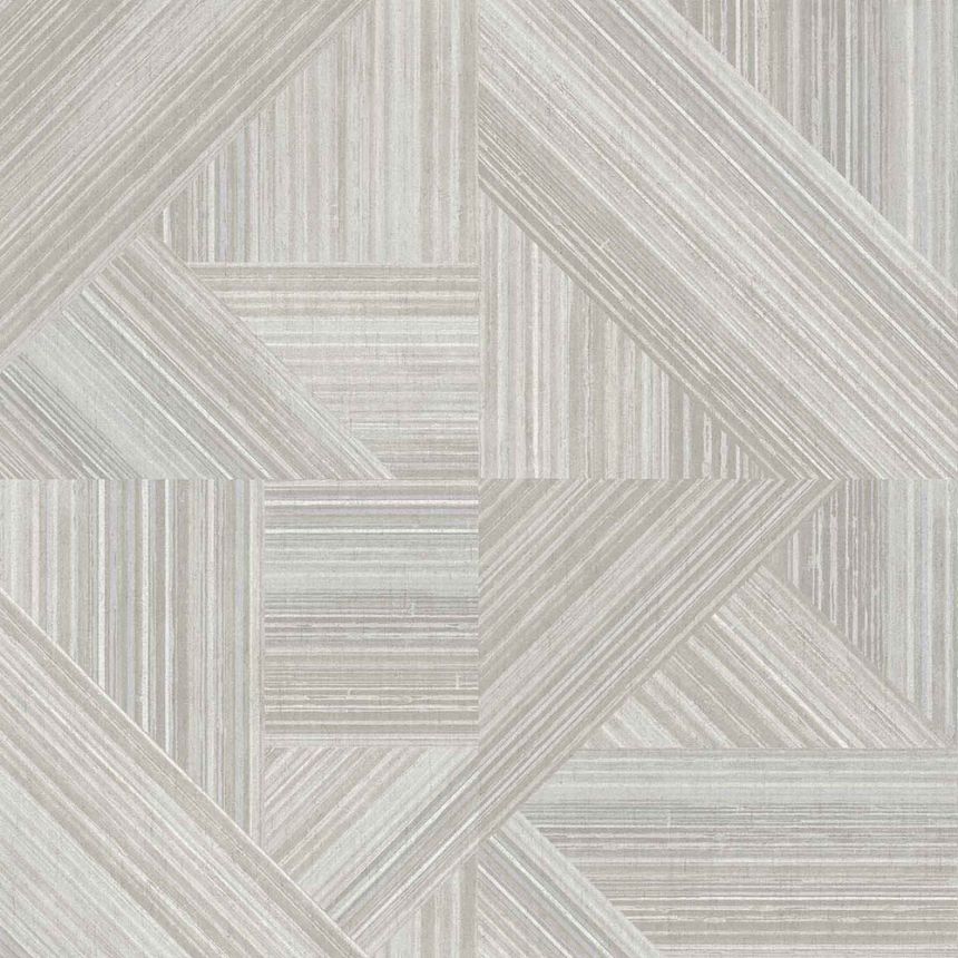 Šedo-krémová vliesová geometrická tapeta na zeď, 43841, Terra, Cristiana Masi by Parato