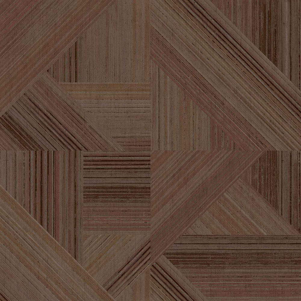 Terakotová vliesová geometrická tapeta na zeď, 43848, Terra, Cristiana Masi by Parato
