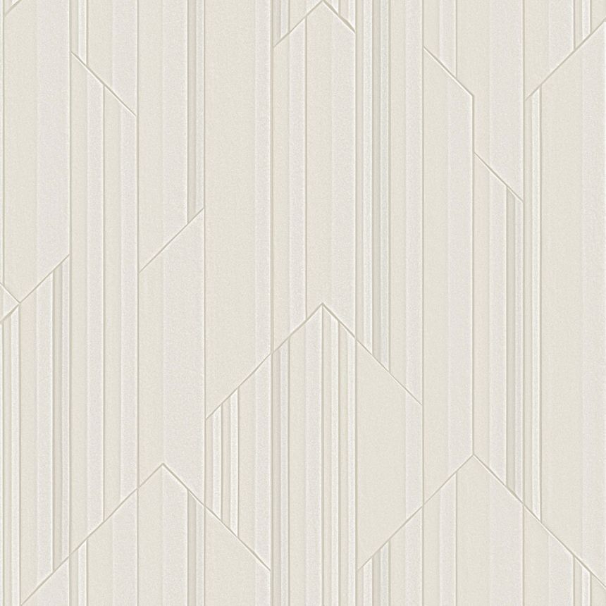Luxusní  šedo-béžová geometrická vliesová tapeta na zeď, Z34915, Elie Saab 2