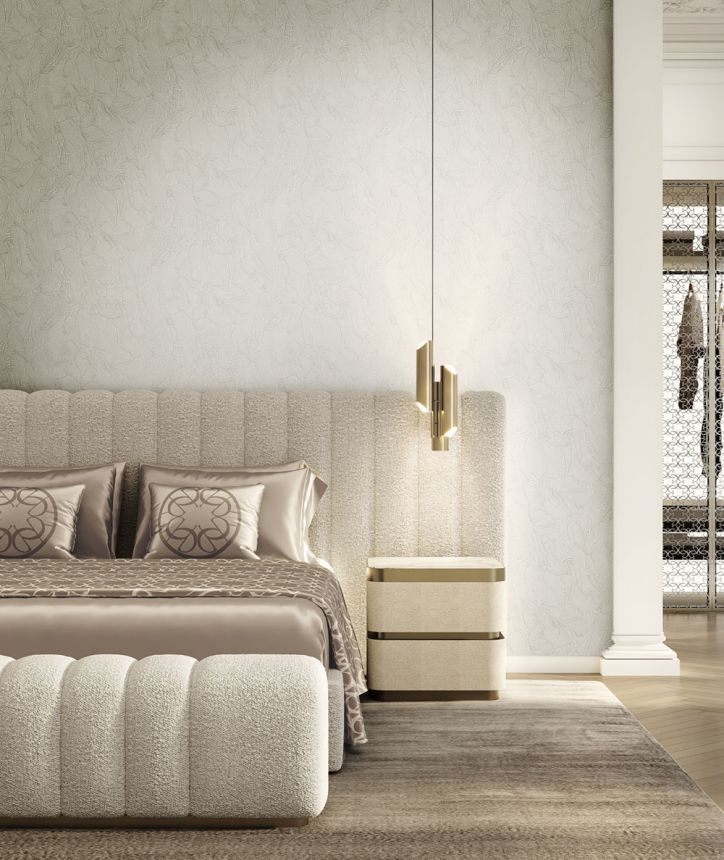 Luxusní  béžová vliesová tapeta na zeď, štuková omítka, Z34930, Elie Saab 2
