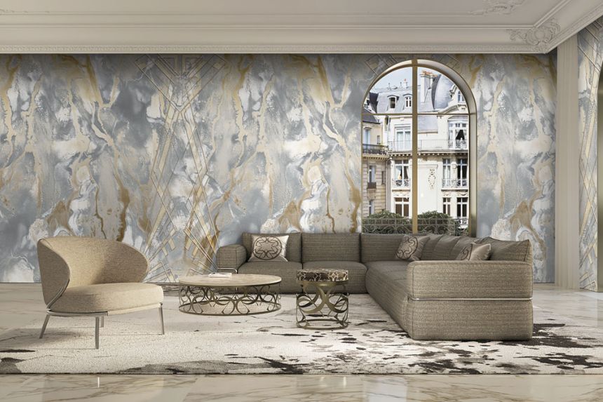 Luxusní vliesová obrazová tapeta na zeď, Art Deco, mramor, Z34961, Elie Saab 2