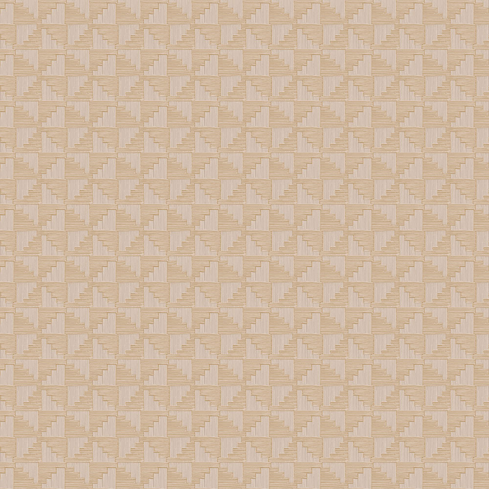 Béžová vliesová geometrická retro tapeta na zeď, 333651, Revive, Eijffinger