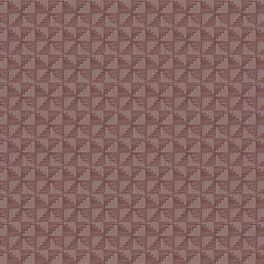 Purpurová vliesová geometrická retro tapeta na zeď, 333655, Revive, Eijffinger