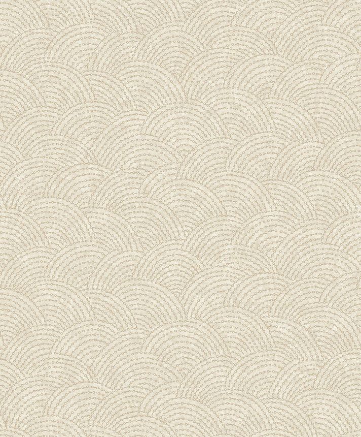 Béžová geometrická vliesová tapeta na zeď BZ3315, Belize, Grandeco