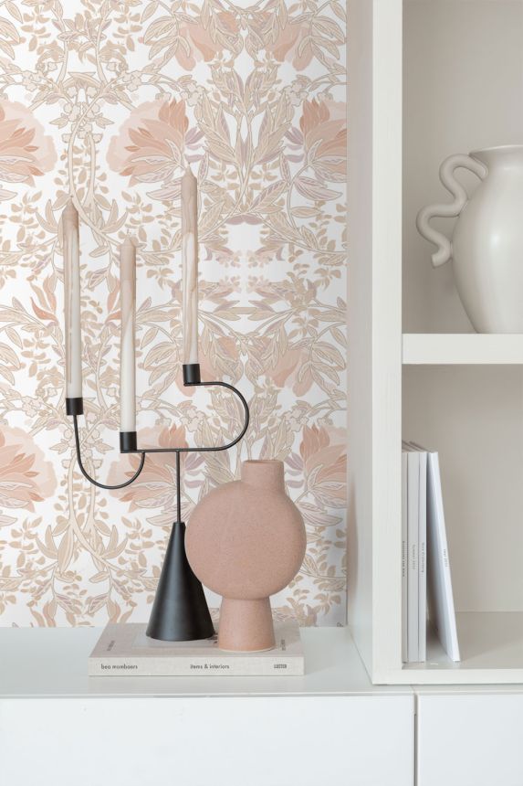 Květinová vliesová tapeta na zeď, 139613, Bloom, Esta Home