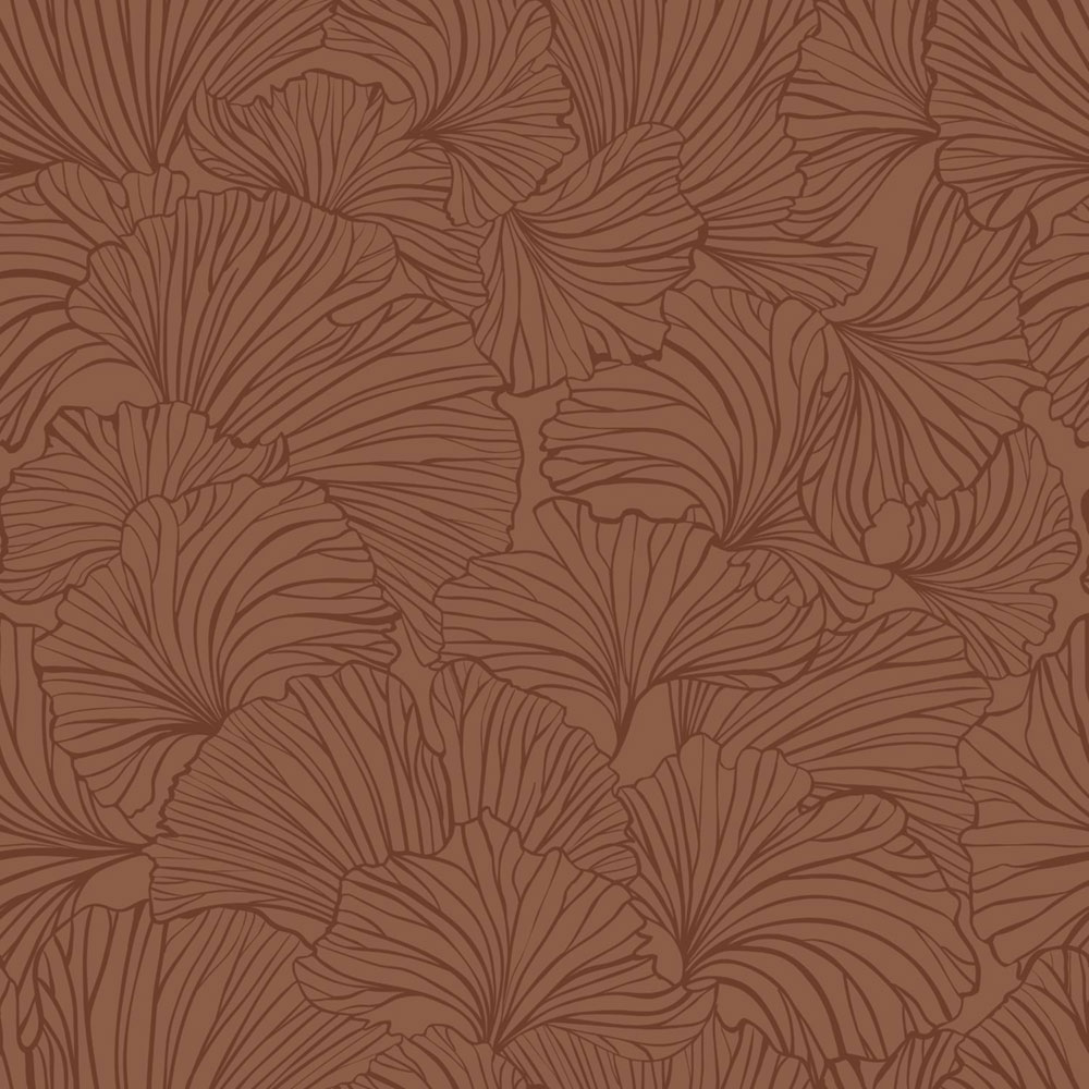 Vliesová tapeta na zeď, listy, hnědá, 139617, Bloom, Esta Home