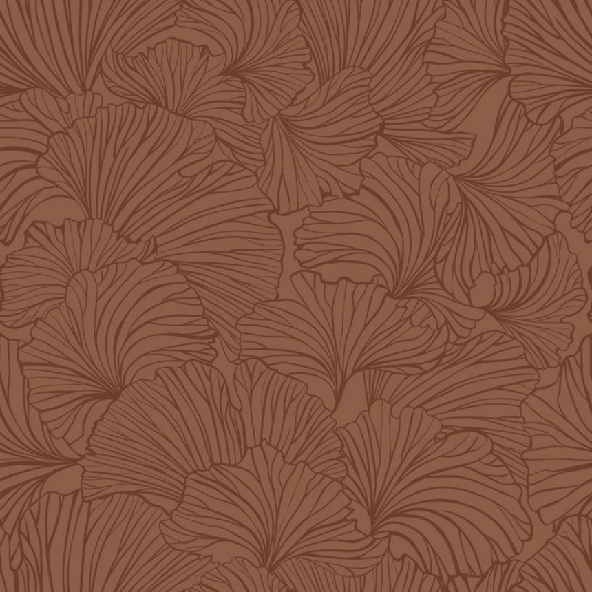 Vliesová tapeta na zeď, listy, hnědá, 139617, Bloom, Esta Home