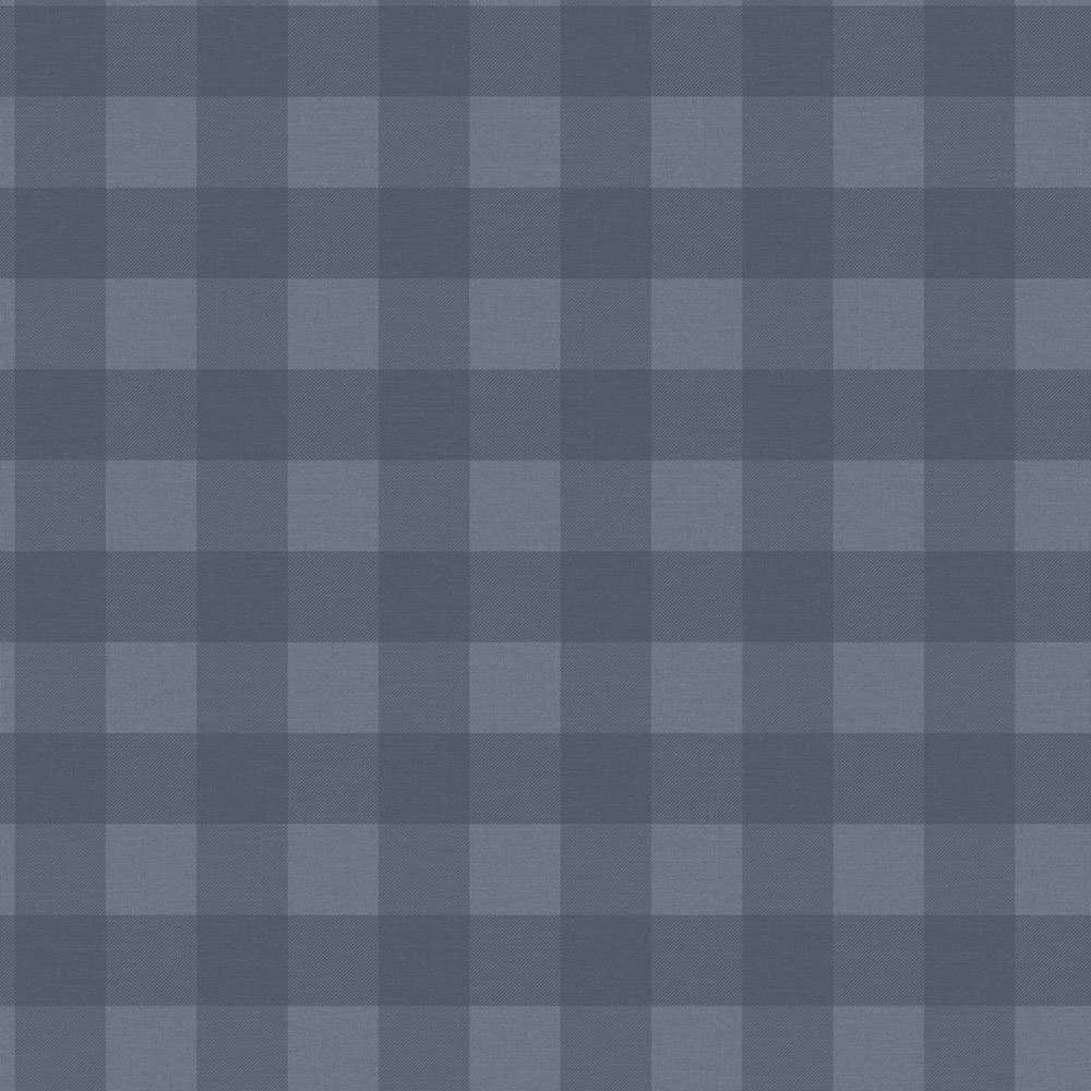 Vliesová tapeta na zeď, modrá, kostka, káro,  9813-1, Essential Stripes, ICH Wallcoverings