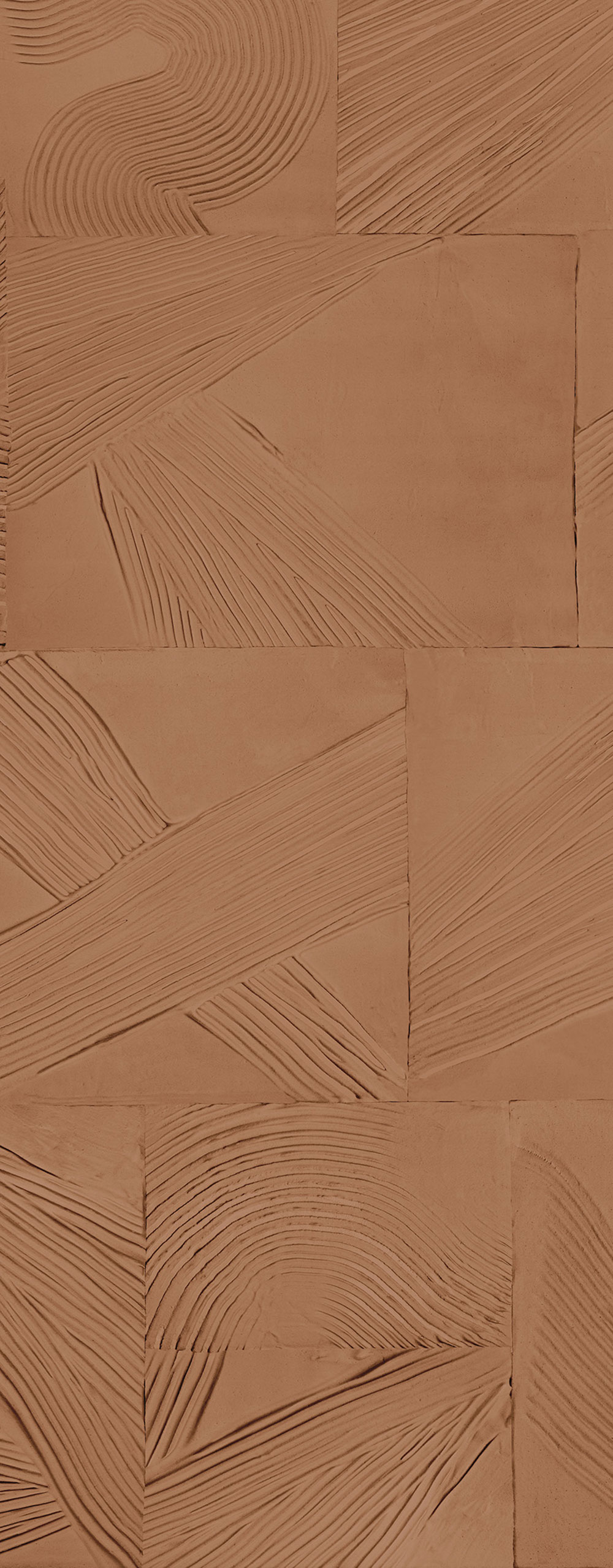 Geometrická vliesová obrazová tapeta na zeď, hnědá, DGROC3021-260, Rock, Masureel