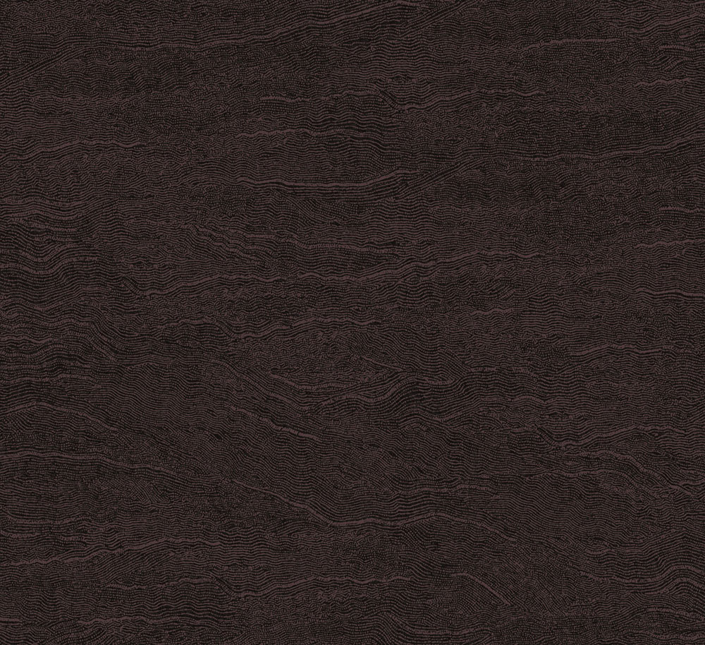 Vliesová tapeta na zeď, vlnky, černo-hnědá, TER003, Terra, The Colour Book II, Masureel