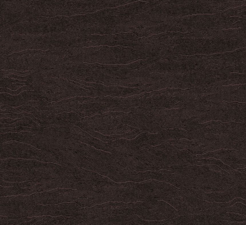 Vliesová tapeta na zeď, vlnky, černo-hnědá, TER003, Terra, The Colour Book II, Masureel