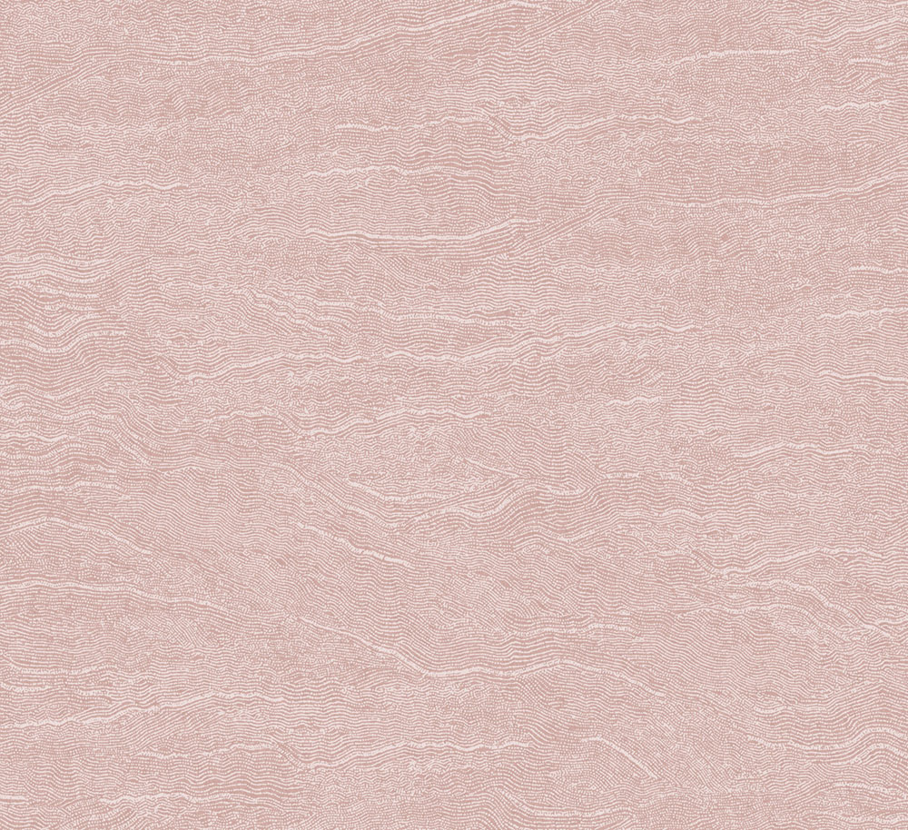 Vliesová tapeta na zeď, vlnky, růžová, TER006, Terra, The Colour Book II, Masureel