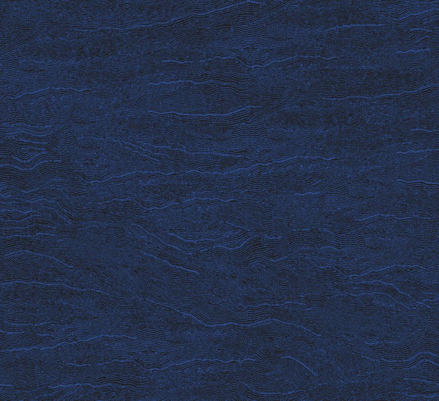 Vliesová tapeta na zeď, vlnky, modrá, TER009, Terra, The Colour Book II, Masureel