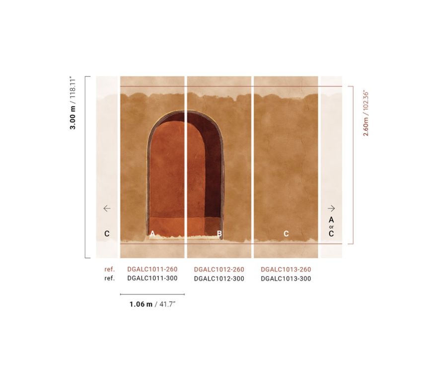 Vliesová fototapeta na zeď, hnědá, DGALC1013-260, Terra, Masureel
