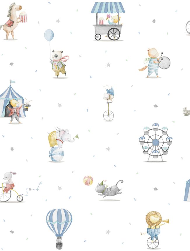 Dětská vliesová tapeta se zvířátky, 971-2, Mika,  ICH Wallcoverings