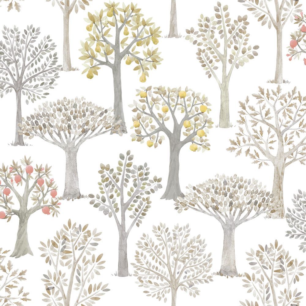 Dětská vliesová tapeta se stromy, 975-1, Mika,  ICH Wallcoverings