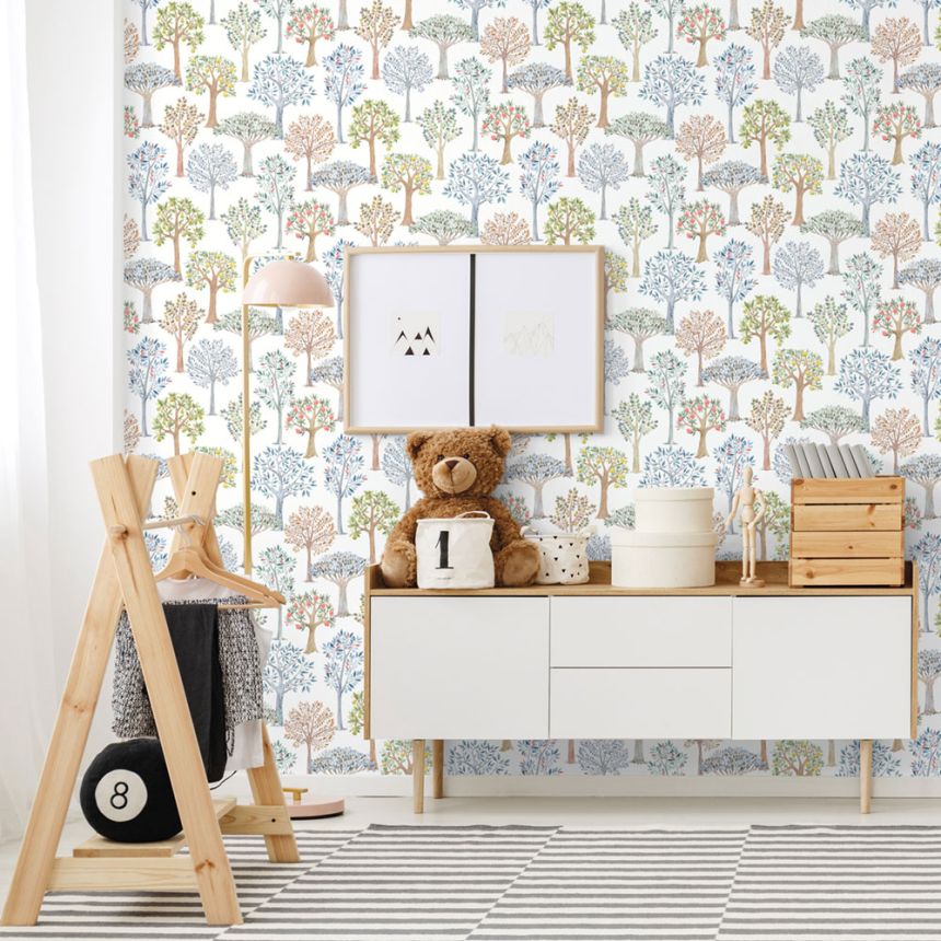 Dětská vliesová tapeta se stromy, 975-2, Mika,  ICH Wallcoverings