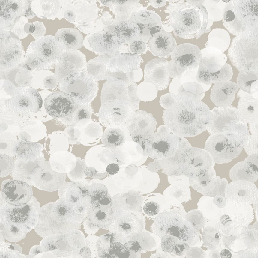 Dětská béžová vliesová tapeta na zeď, bubliny, M1054-4, Mika,  ICH Wallcoverings
