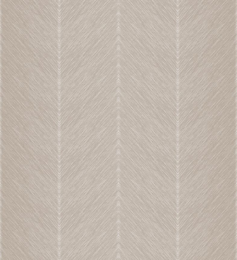 Béžová vliesová tapeta na zeď,  cik cak vzor, M1803-5, Mika,  ICH Wallcoverings