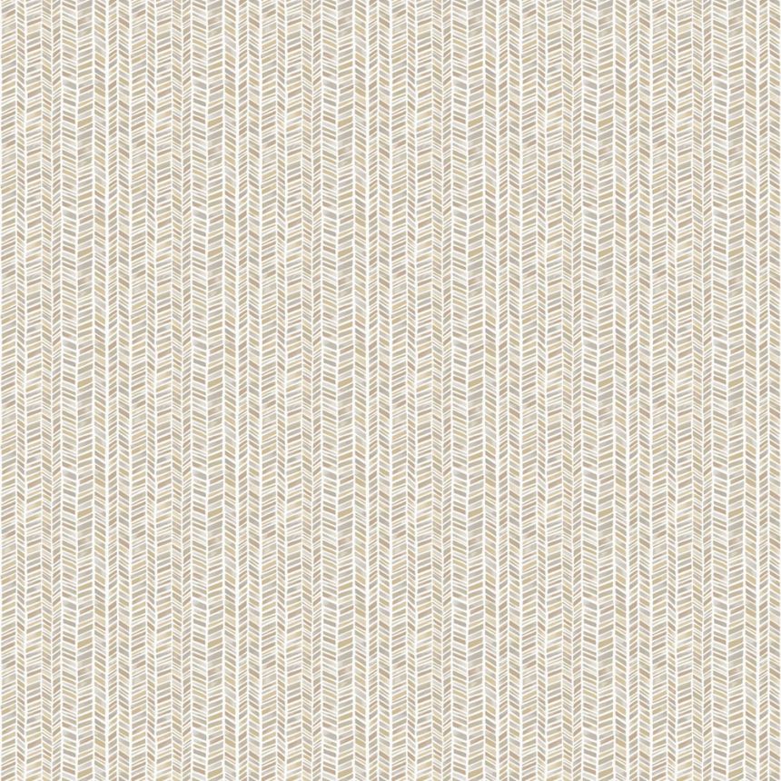Béžová geometrická vliesová tapeta na zeď, MG56694, Mika,  ICH Wallcoverings