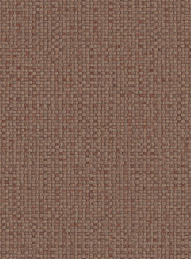 Luxusní vinylová tapeta na zeď, hnědá, imitace rohože, 81540, Lanai, Arte