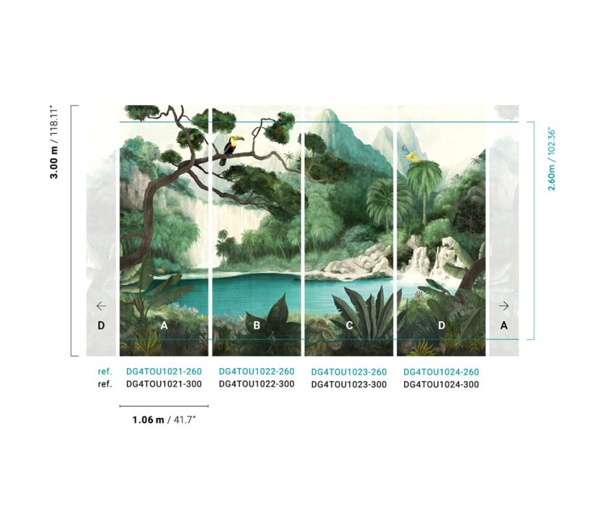 Vliesová fototapeta  na zeď, příroda, krajina, DG4TOU1024-260, Wall Designs IV, Khroma by Masureel