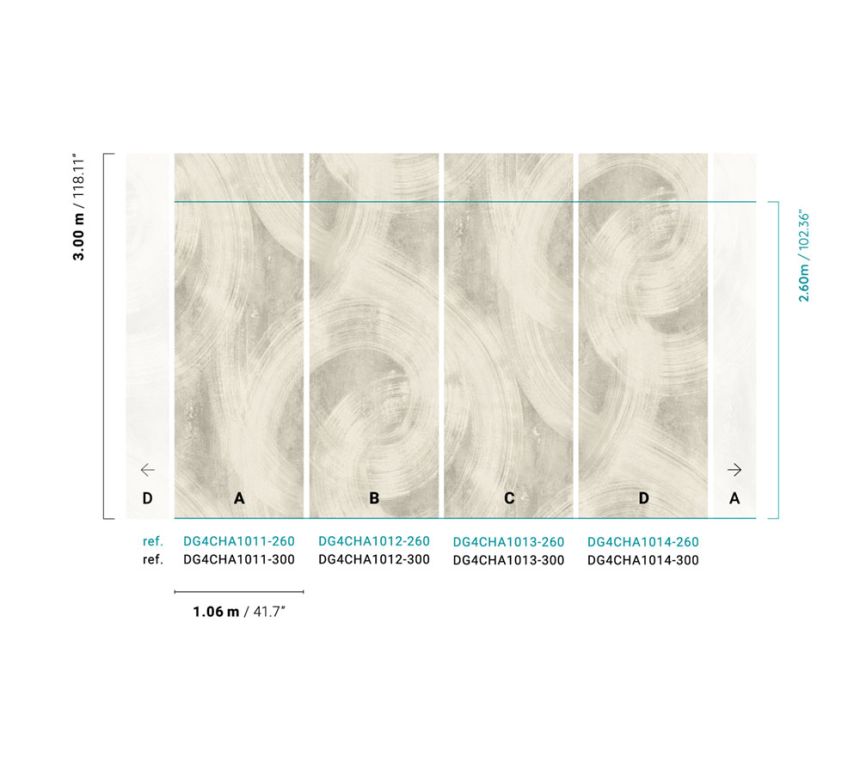 Šedá vliesová fototapeta na zeď, štuk, stěrka, DG4CHA1013-260, Wall Designs IV, Khroma by Masureel