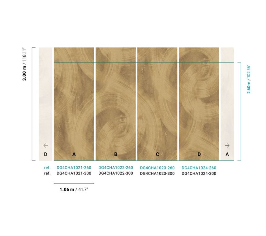 Hnědá vliesová fototapeta na zeď, štuk, stěrka, DG4CHA1024-300, Wall Designs IV, Khroma by Masureel