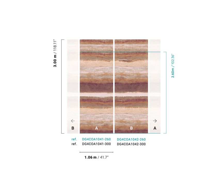 Vliesová fototapeta na zeď, pruhy, DG4COA1042-300, Wall Designs IV, Khroma by Masureel