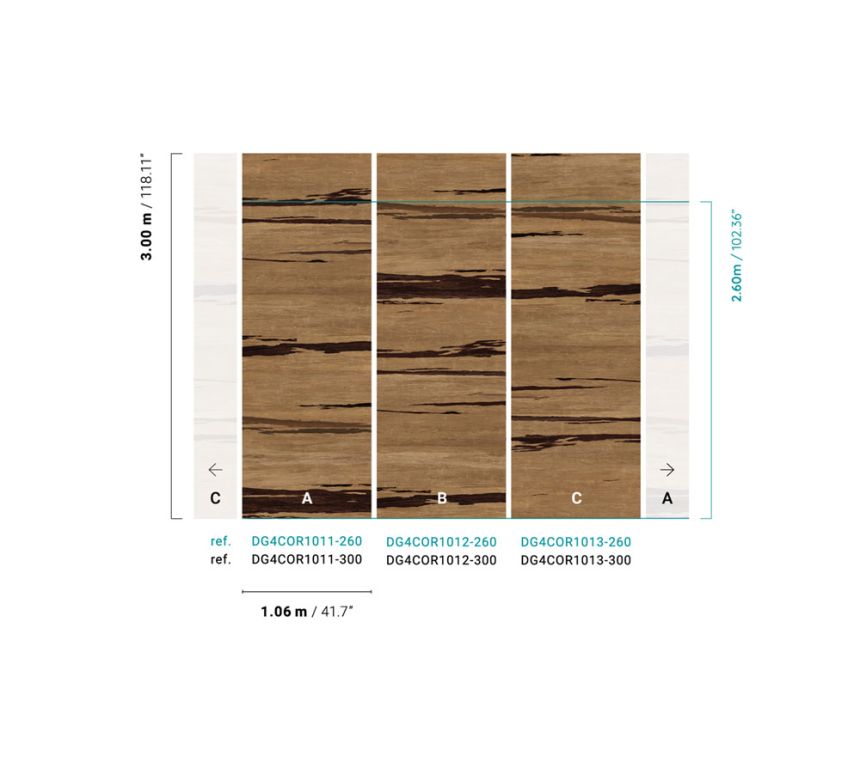 Vliesová fototapeta na zeď, Korek, DG4COR1012-260, Wall Designs IV, Khroma by Masureel