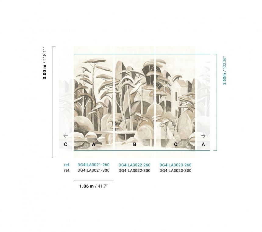 Vliesová fototapeta na zeď, Krajina, DG4ILA3021-260, Wall Designs IV, Khroma by Masureel