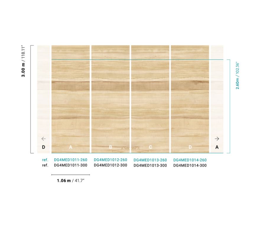Vliesová fototapeta  na zeď, pruhy, DG4MED1014-260, Wall Designs IV, Khroma by Masureel