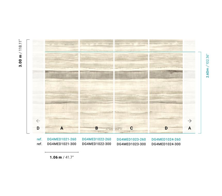 Vliesová fototapeta  na zeď, pruhy, DG4MED1021-300, Wall Designs IV, Khroma by Masureel
