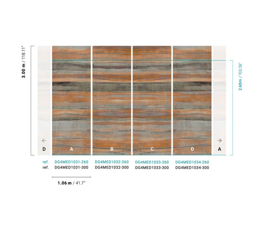 Vliesová fototapeta  na zeď, pruhy, DG4MED1031-260, Wall Designs IV, Khroma by Masureel