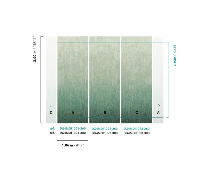 Vliesová fototapeta na zeď, Moiré, DG4MOI1022-260, Wall Designs IV, Khroma by Masureel