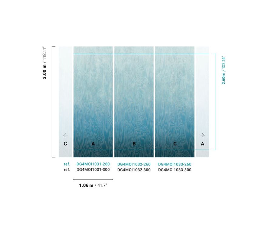 Vliesová fototapeta na zeď, Moiré, DG4MOI1032-260, Wall Designs IV, Khroma by Masureel