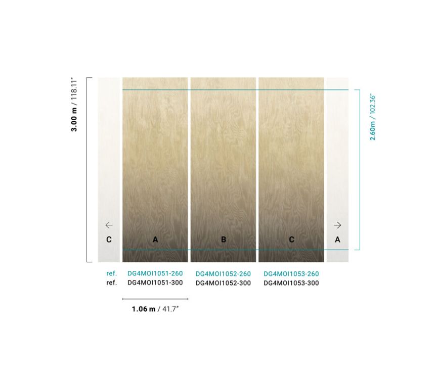Vliesová fototapeta na zeď, Moiré, DG4MOI1052-260, Wall Designs IV, Khroma by Masureel