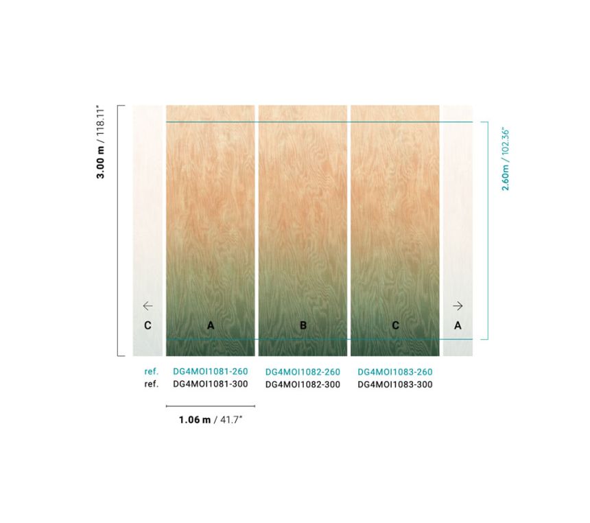 Vliesová fototapeta na zeď, Moiré, DG4MOI1082-300, Wall Designs IV, Khroma by Masureel